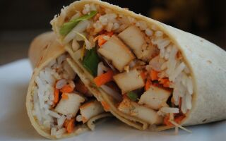 Test Kitchen Tuesday: Teriyaki Tofu Wraps with Macadamia Roasted Garlic Spread